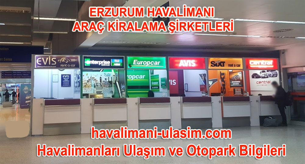 Erzurum Havalimanı Araç Kiralama Şirketleri