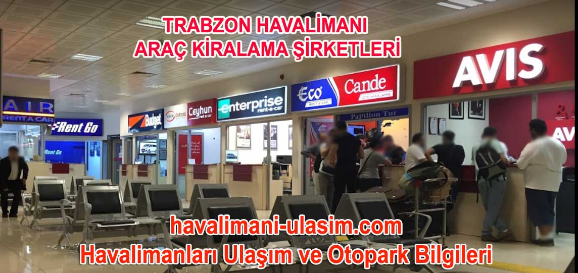 Trabzon Havalimanı Araç Kiralama Şirketleri