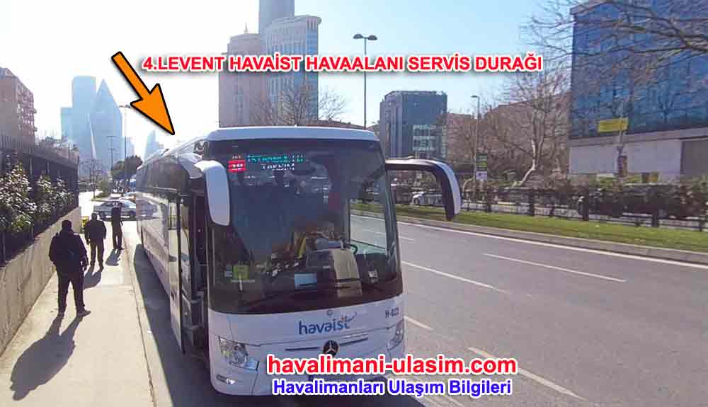 4.Levent Havaist Havaalanı Otobüs Durağı